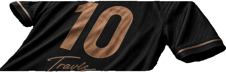 Black jersey design reference, not an approved sample